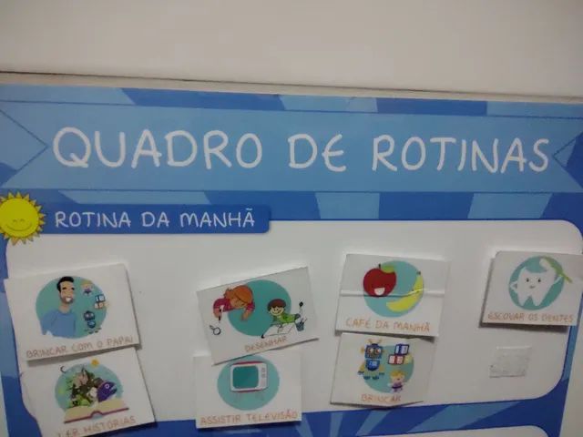 Quadro de rotina infantil - 30Un de cartões velcro - Foto 5