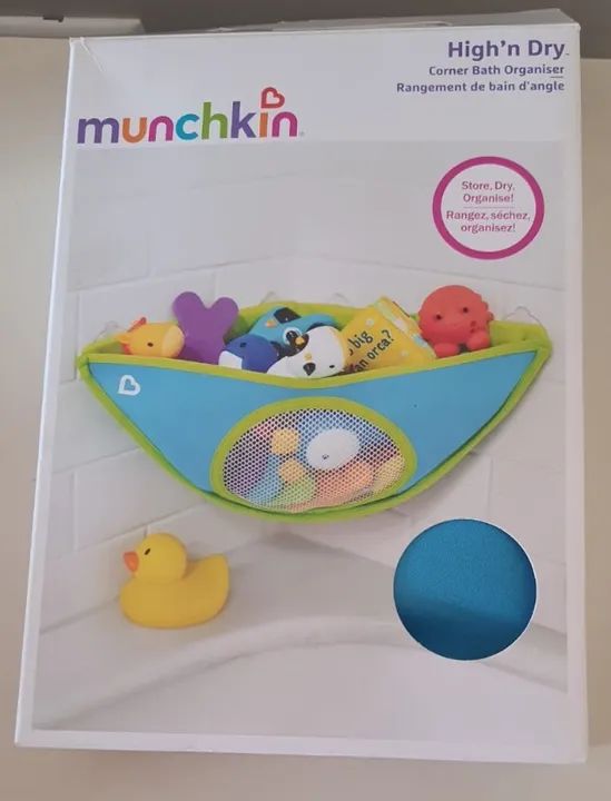Organizador de Brinquedos de Banho, Munchkin, Azul - Foto 2