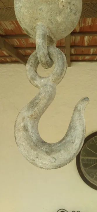 Gancho de ferro com pendulo bola para guindaste - Foto 2