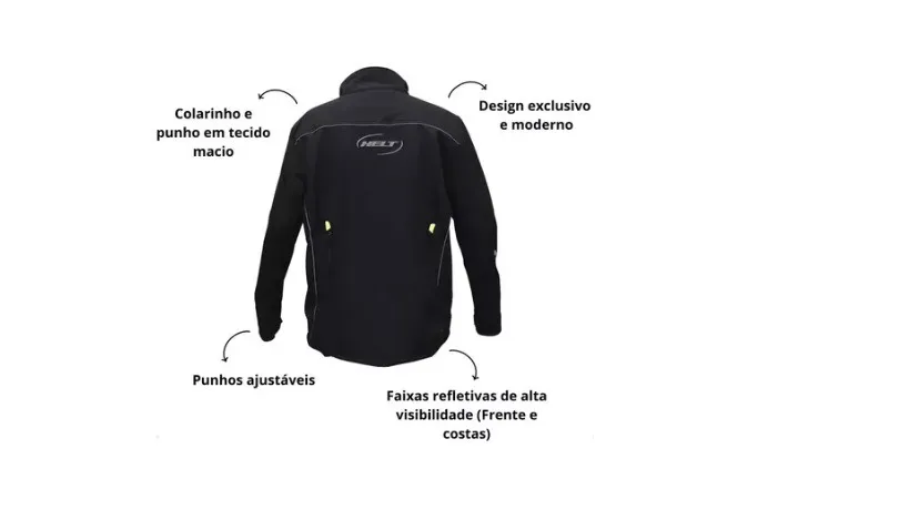 Jaqueta Motoqueiro Motociclista Masculina Helt Monza Casual