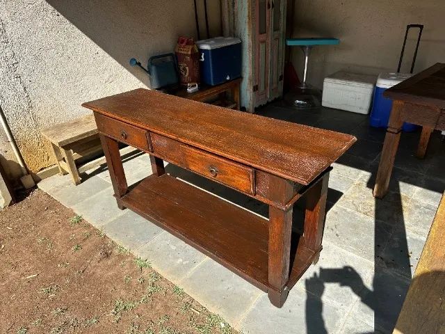 Aparador madeira rústica com 2 gavetas R$ 900 - Foto 3