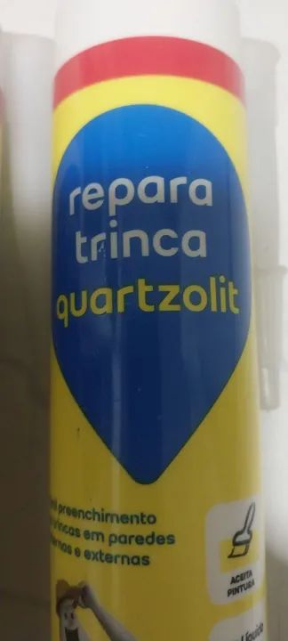 02 bisnagas repara Trincas em Paredes - Quartzolit - Foto 2