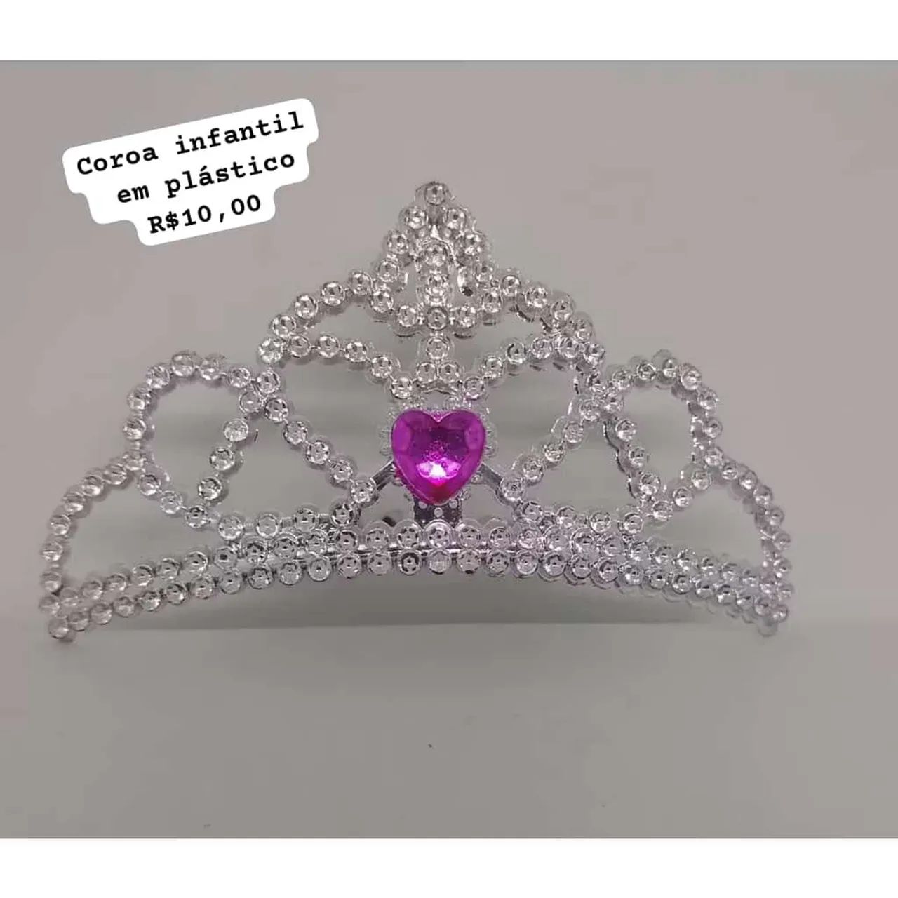 Tiara infantil em plástico