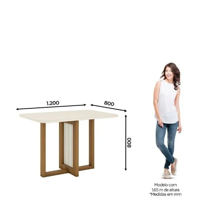 Conjunto de mesa com 4 Cardeira  - Foto 4