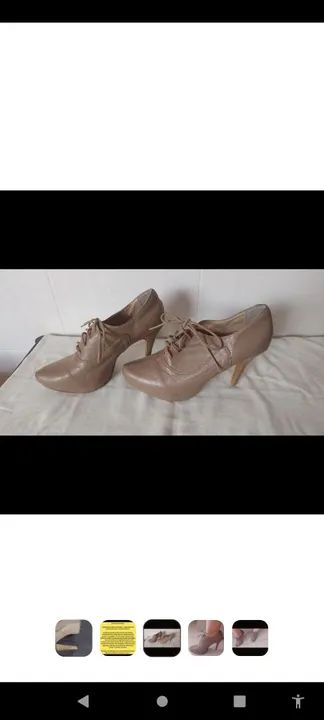 Sapato Oxford com salto  - Foto 4