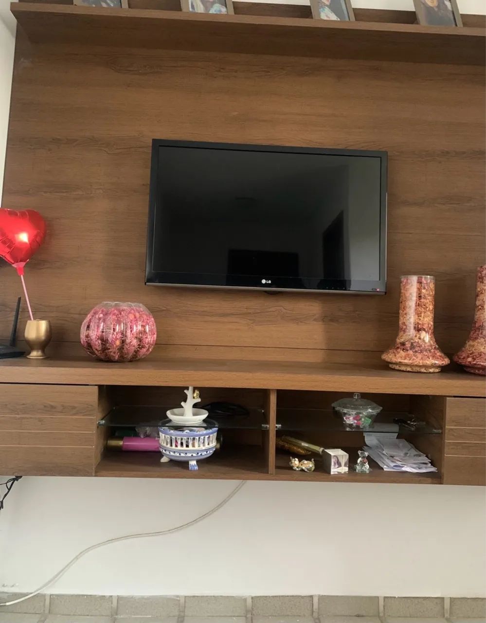 Rack com painel de madeira - Foto 3
