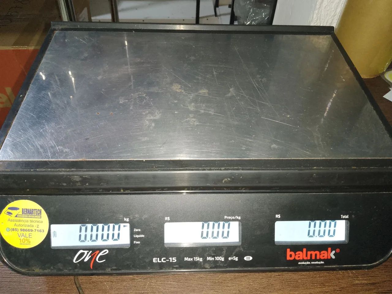 Balança Balmak 15kg +Fonte e Selo Imetro - Foto 4
