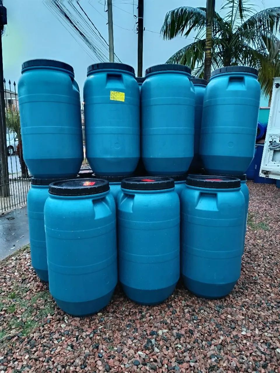 Tambores Plásticos Azuis