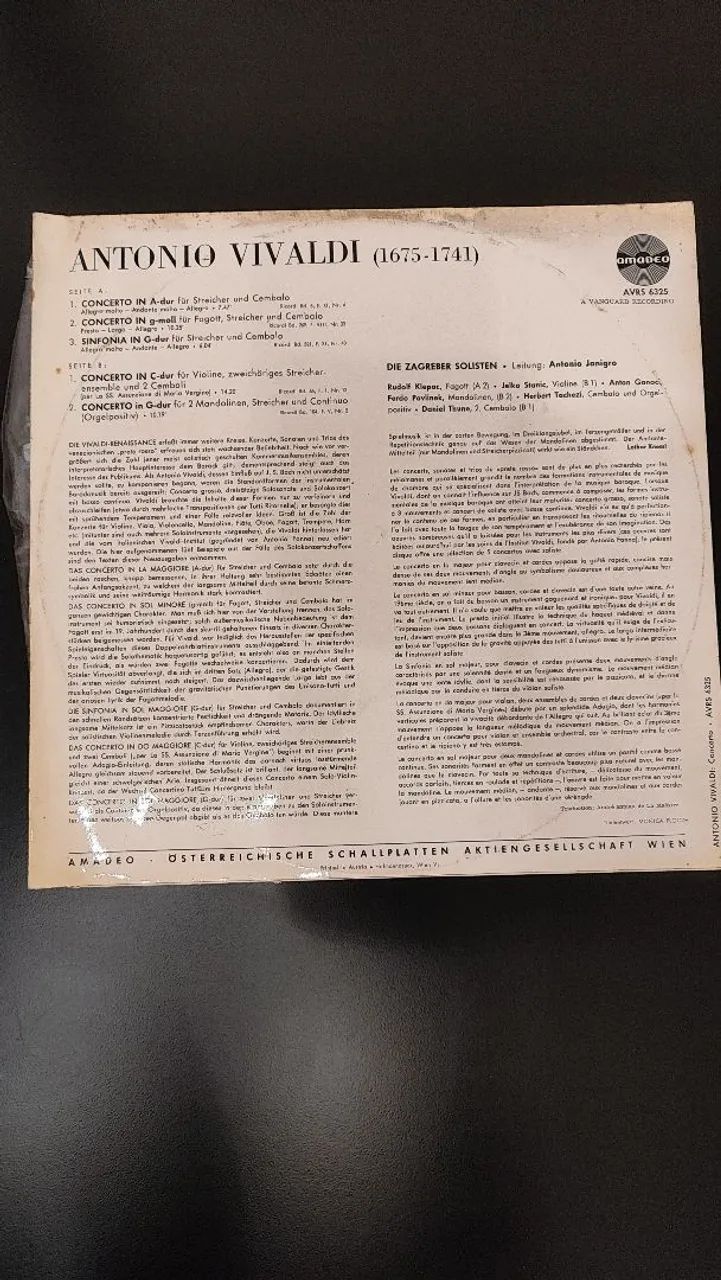 Disco de Vinil Vivaldi - Zagreber Solisten - Foto 2