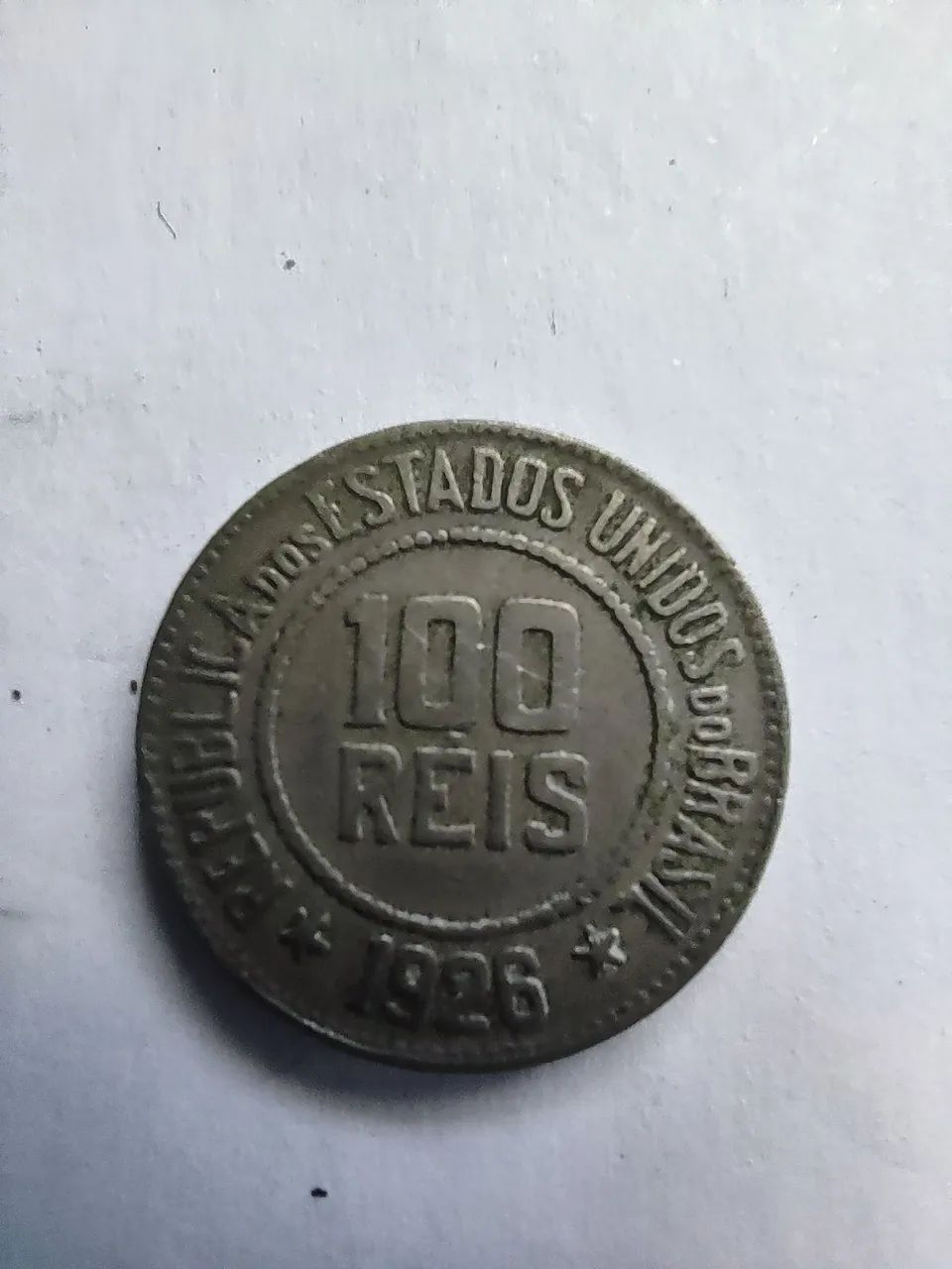 MOEDA 100 RÉIS 1926 - Brasil