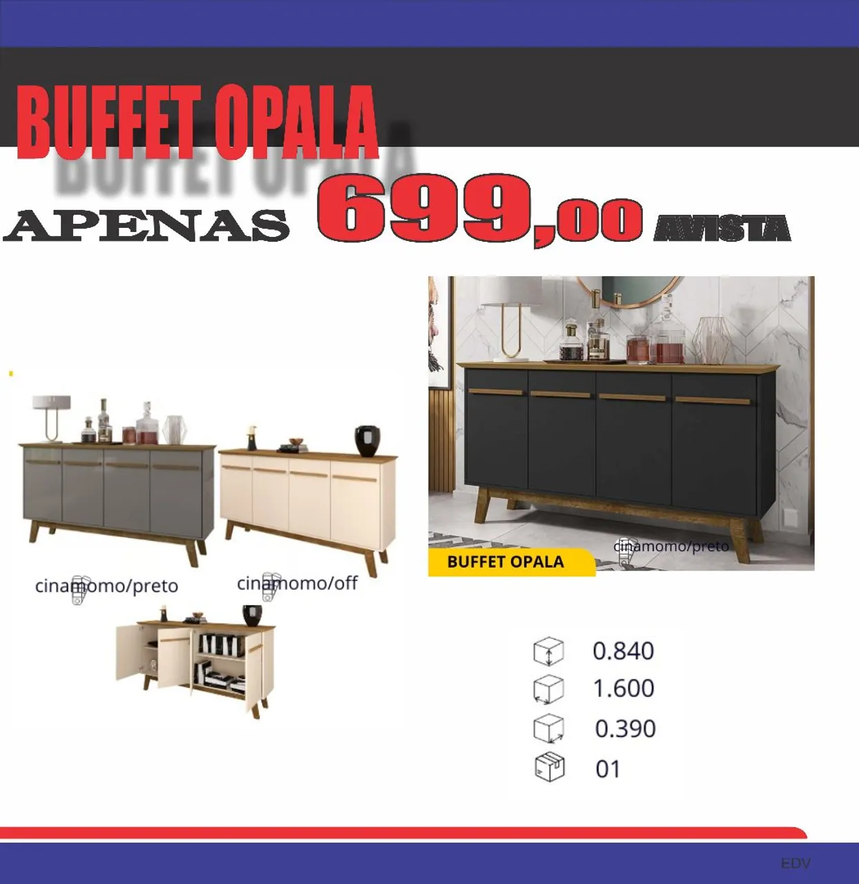 Buffet Opala - Cores e Design Moderno
