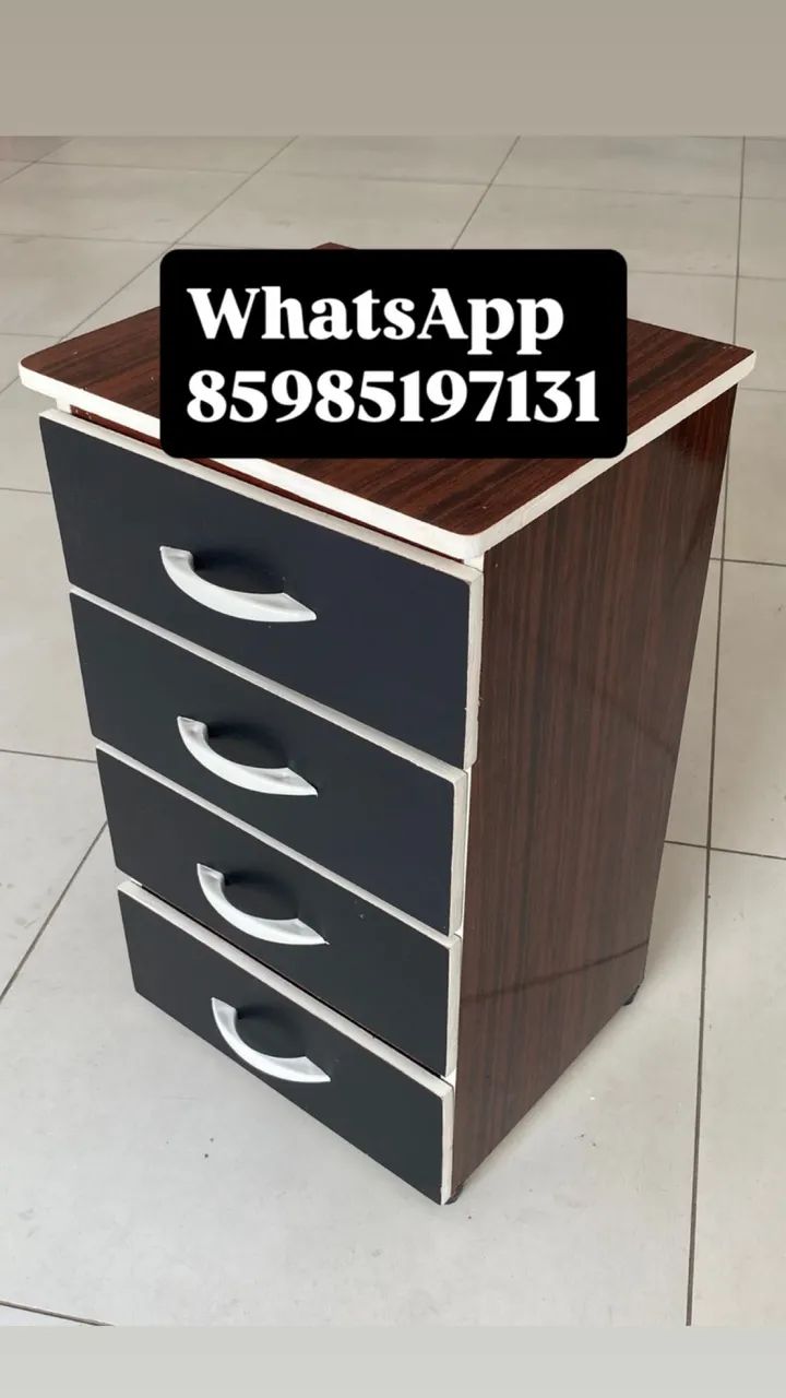MESA DE CABECEIRA 4 GAVETAS  - Foto 4