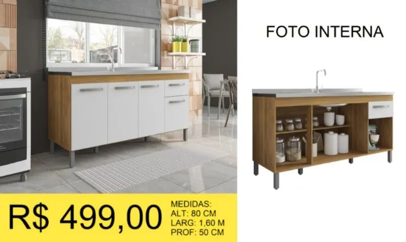 GABINETE PARA PIA DE 1,60M - Foto 3