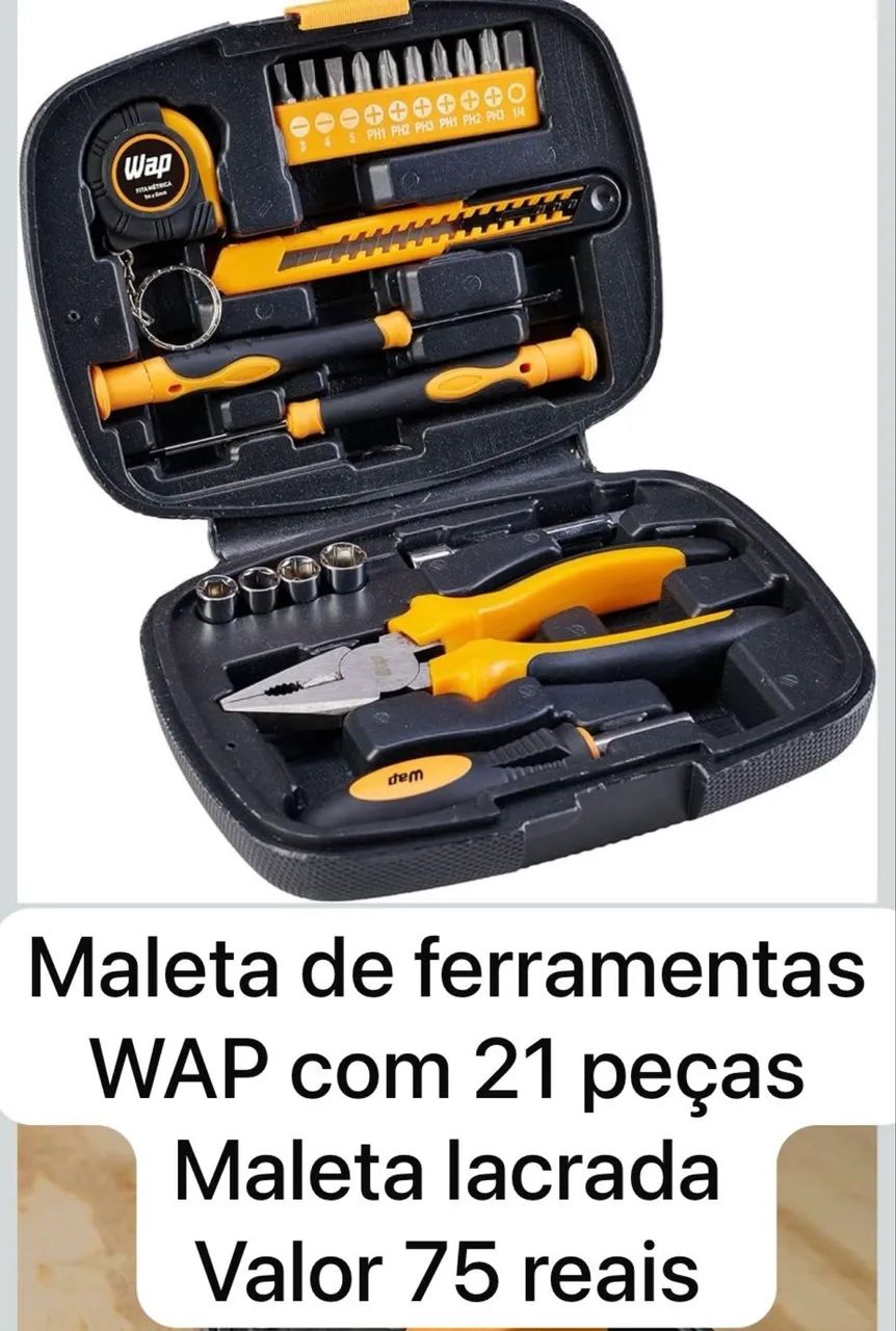 Maleta de ferramentas WAP nova 21pcs