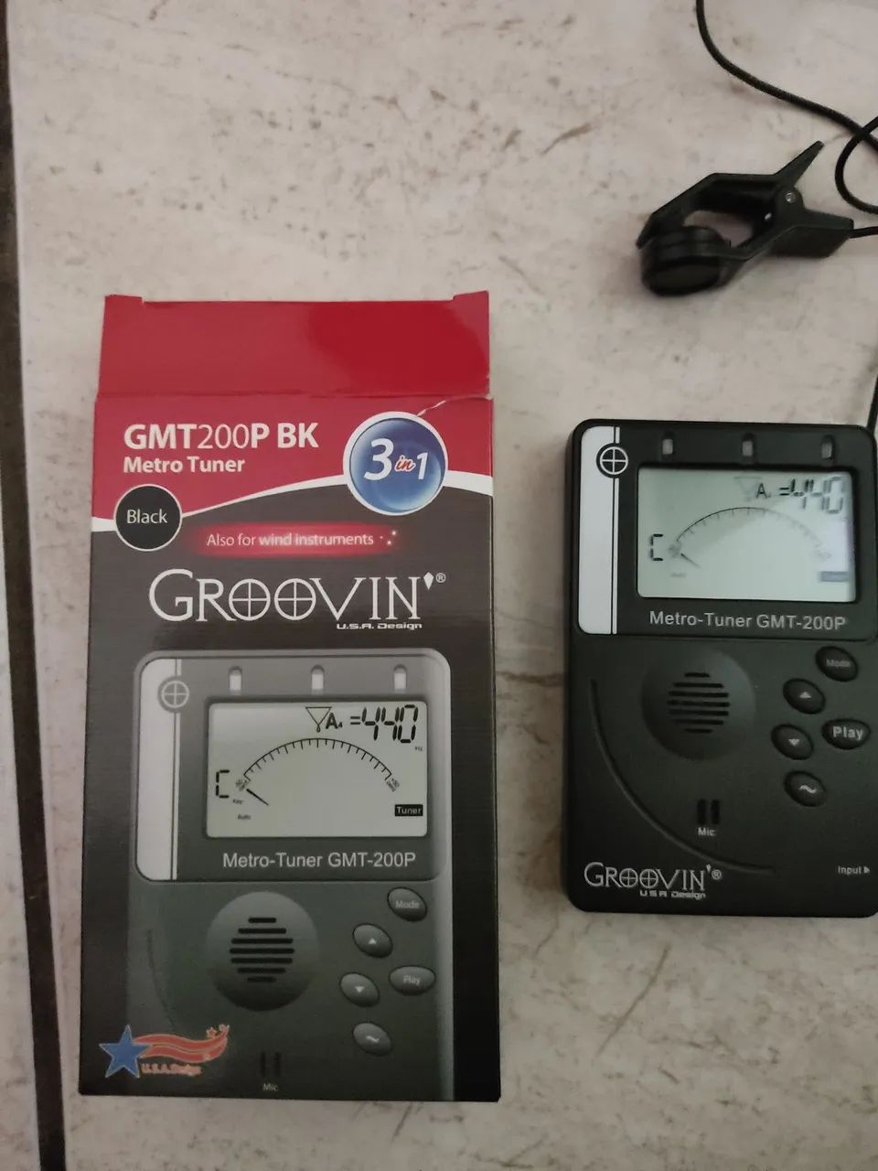 Afinador de Violão Groovin gmt200p 3 em 1 completo 