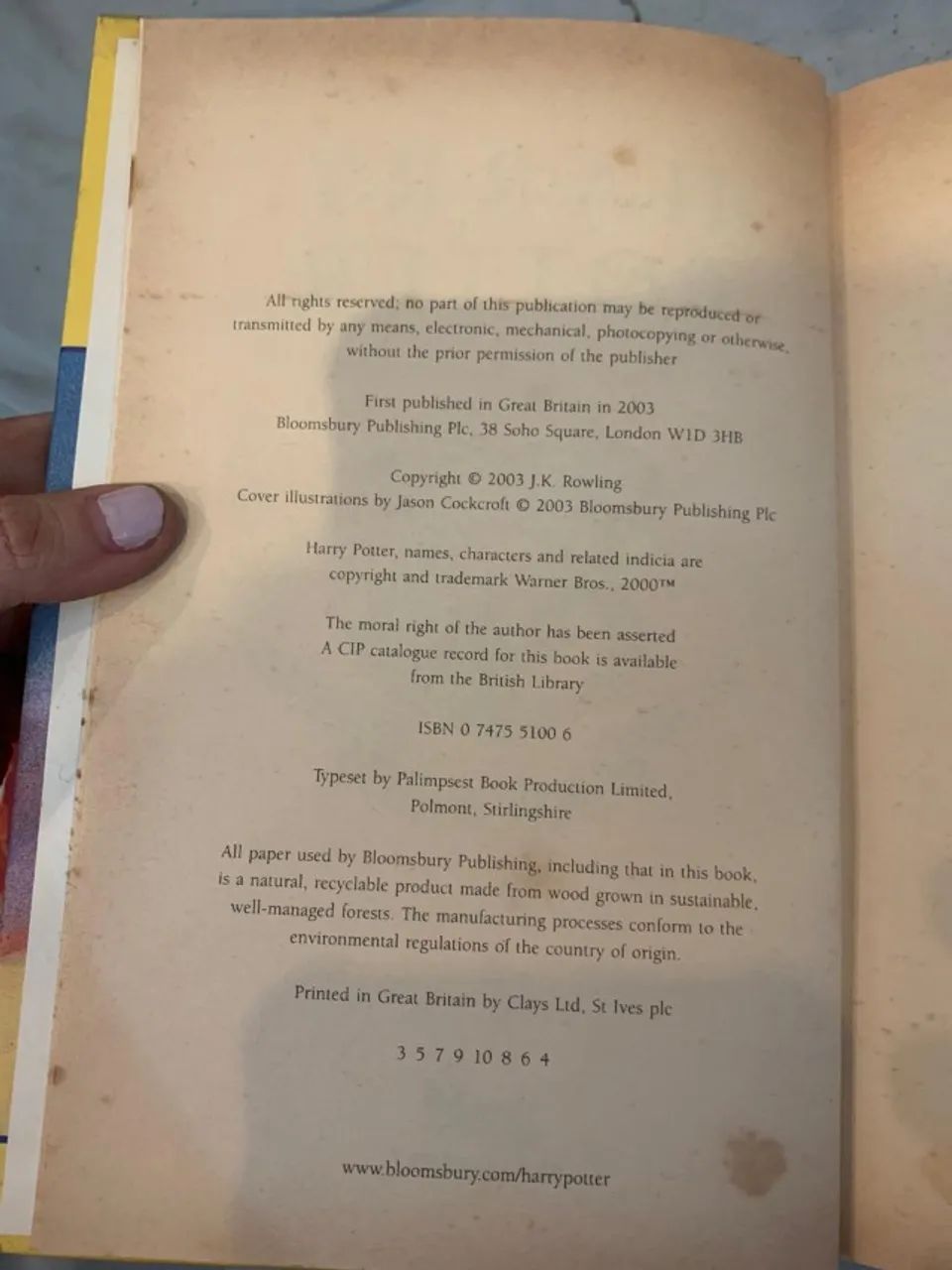 livro harry potter & a ordem da phoenix importado 1ª edição