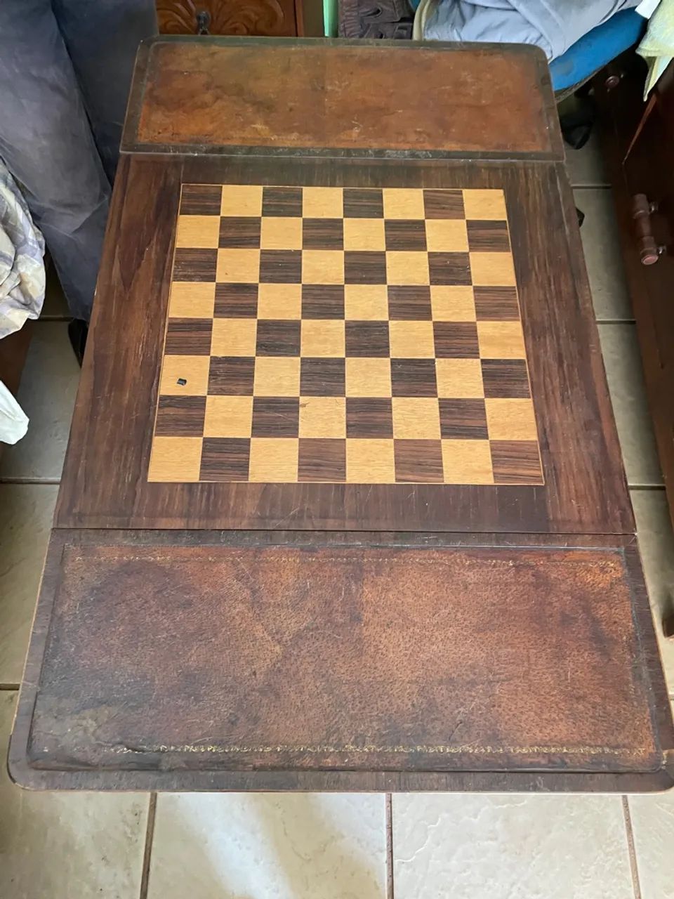 Mesa Madeira Maciça com Tabuleiro de Xadrez65576073175939124
