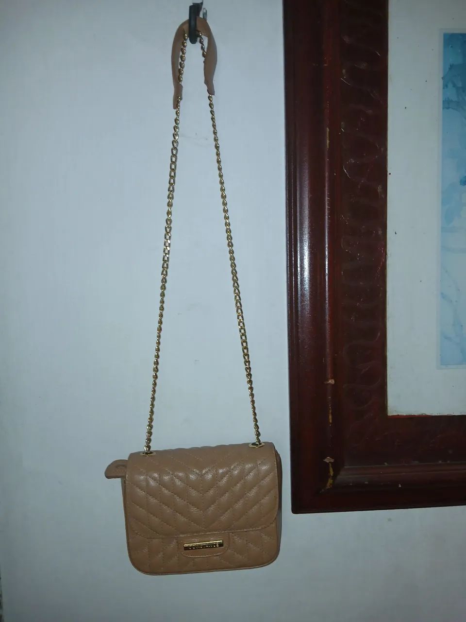 Bolsa de ombro couro constance bege - Foto 3