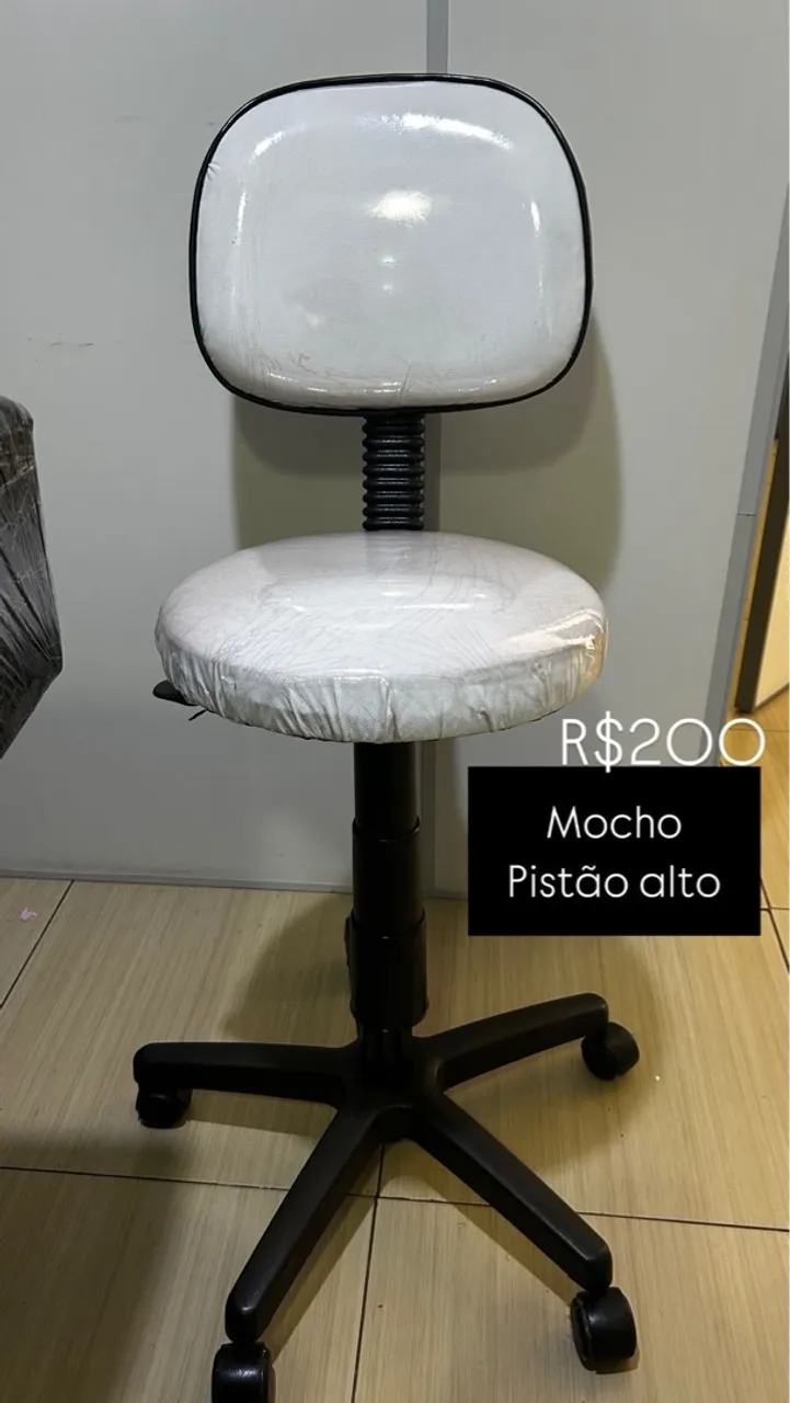 Cadeira Mocho Pistão Alto - Conforto e Praticidade