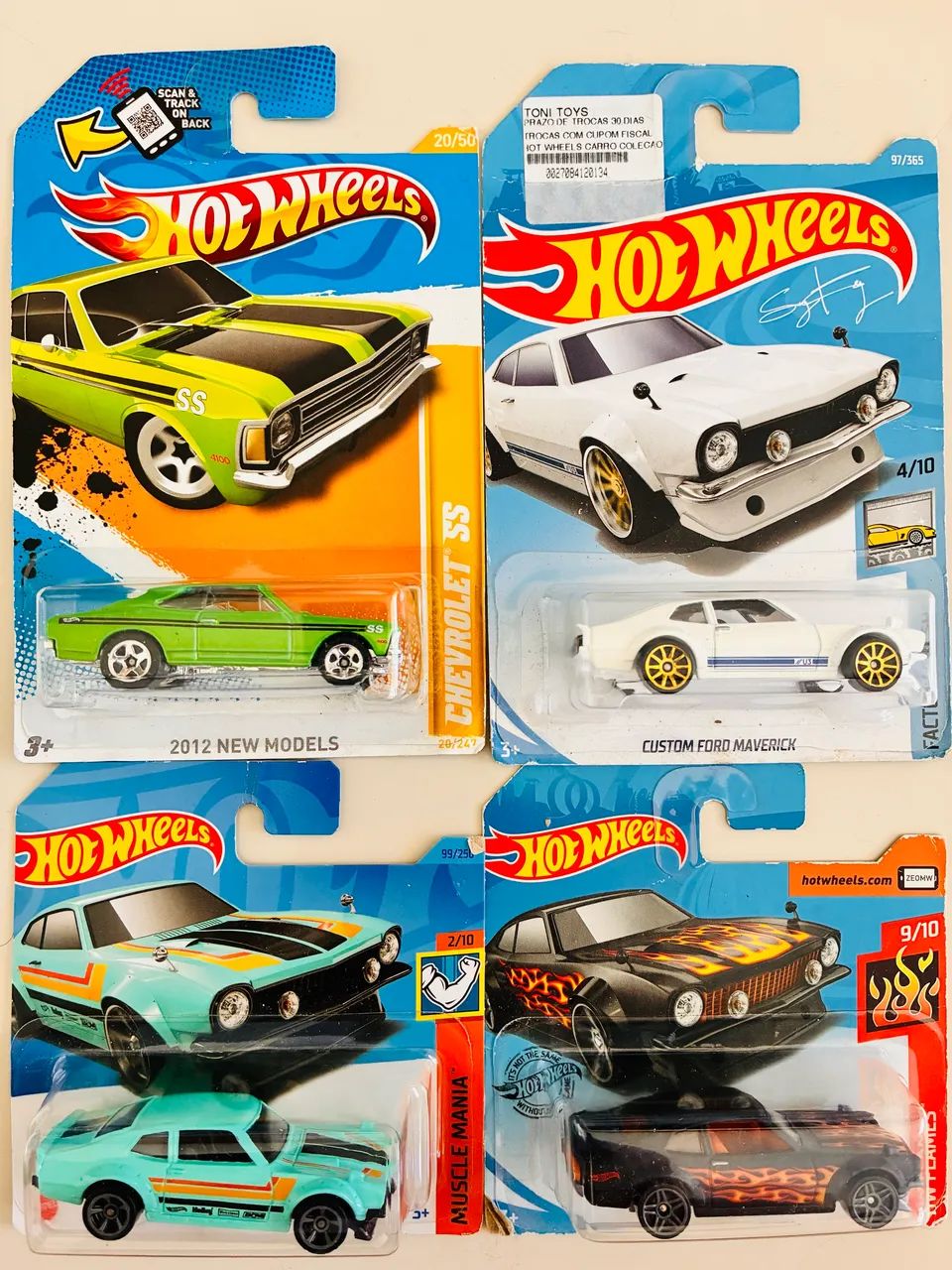 Opala e Mavericks - Coleção Muscles HotWheels Brasileiros