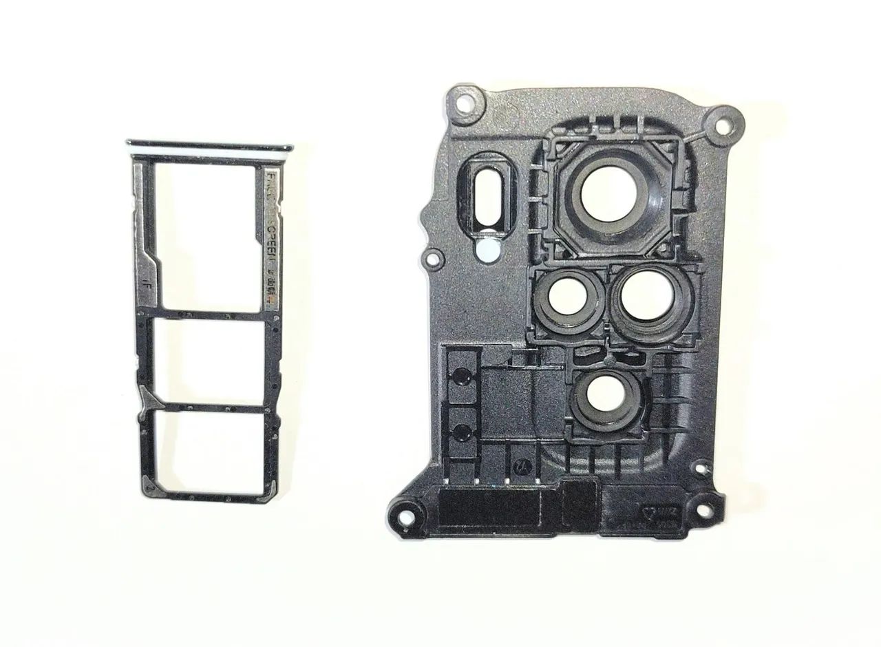 Kit traseira tampa + lente das câmeras + bandeja sim card + capinha XIAOMI REDMI Note 10 - Foto 2