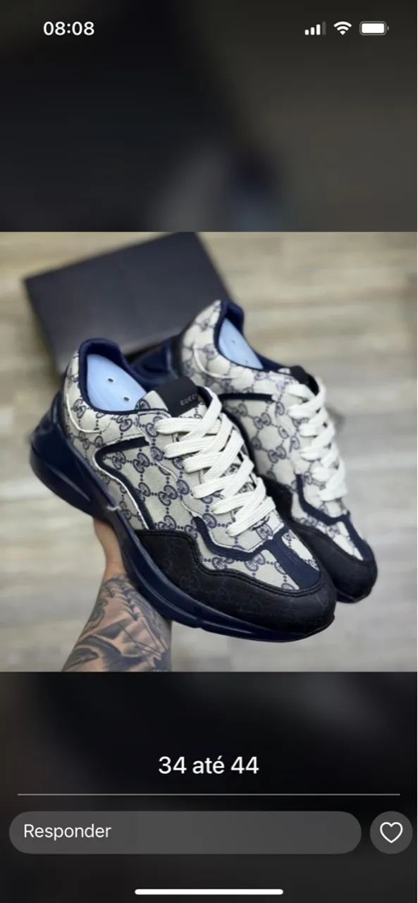 Tênis Gucci GG coleção nova 