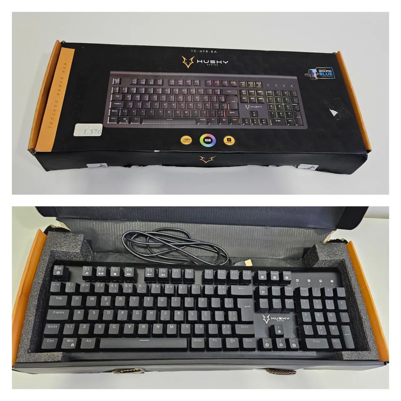 Teclado mecânico gamer Husk