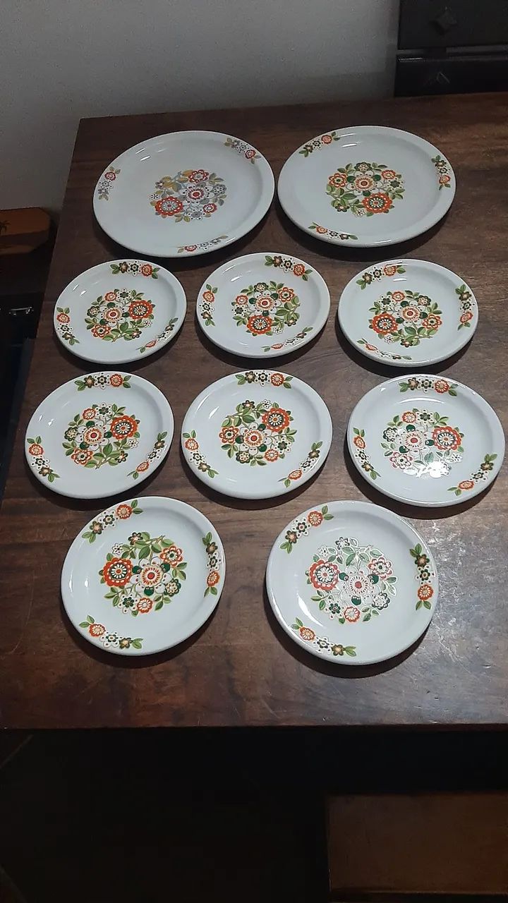 Jogo de pratos de Sobremesa Porcelana  - Foto 2