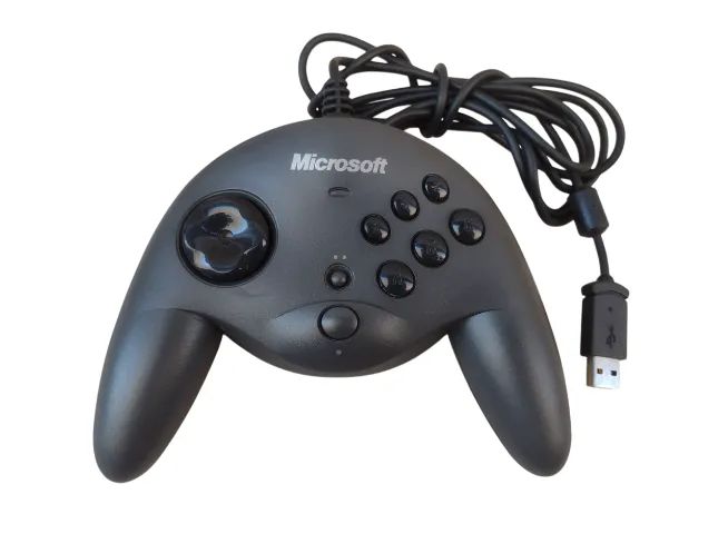 Controle Joystick Original Microsoft Sidewinder Usb Para Pc