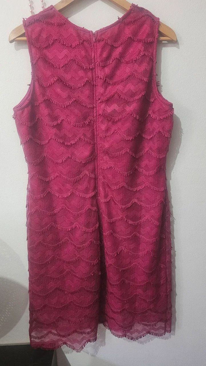 Vestido de renda forrado pink 44-46 - Foto 2