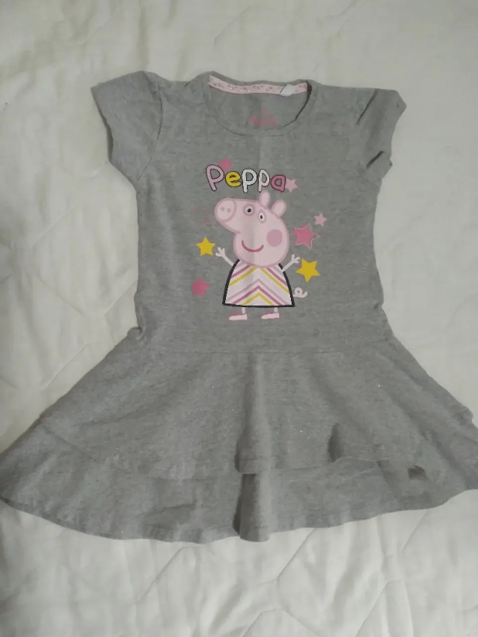 Vestido cinza Peppa Pig - Tamanho 3