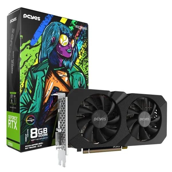 Placa de Vídeo Gpu Nvidia Geforce RTX 3050 8Gb Gddr6 128Bit 
