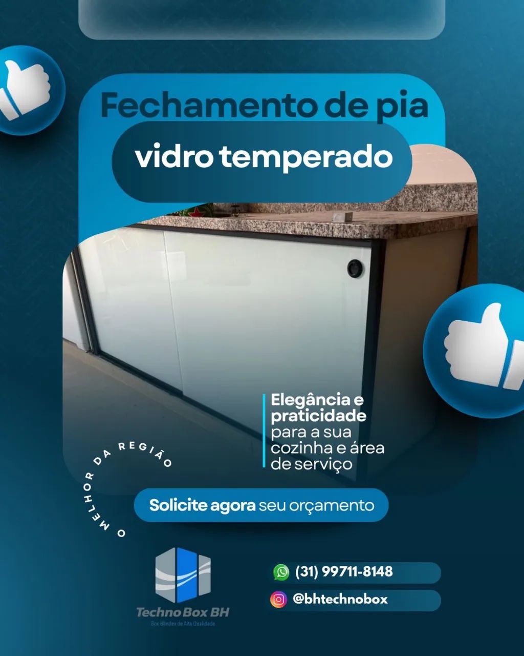 Armário de pia de vidro  - Foto 4