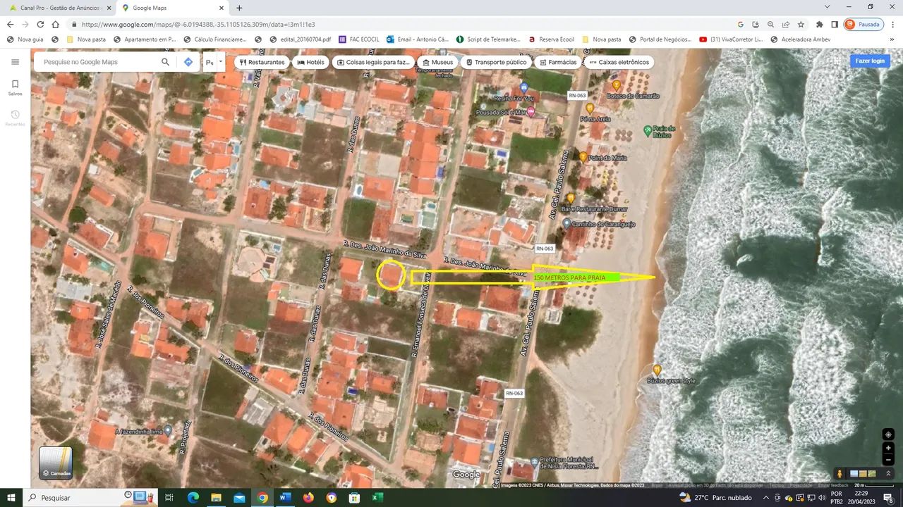 Térrea para venda com 193 metros quadrados com 5 quartos em Búzios - Nísia Floresta - RN - Foto 5