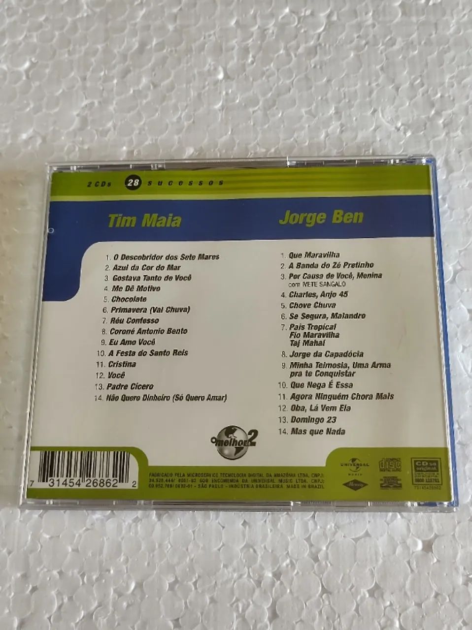CD- TIM MAIA E JORGE BEN - O MELHOR DE DOIS - Foto 2