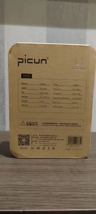 Fone de Ouvido Picun com Fio - Novo - Foto 3