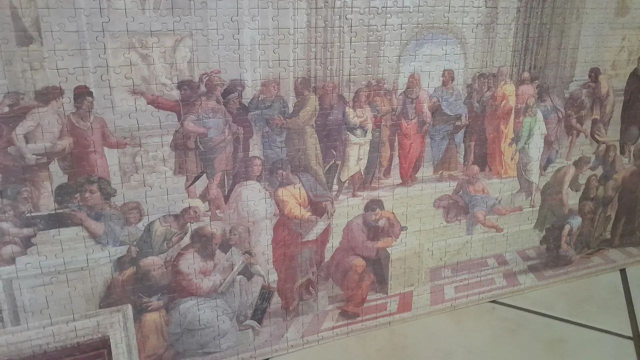 Quebra-Cabeça A Escola de Atenas 2000 Peças (já está colado)  - Foto 3