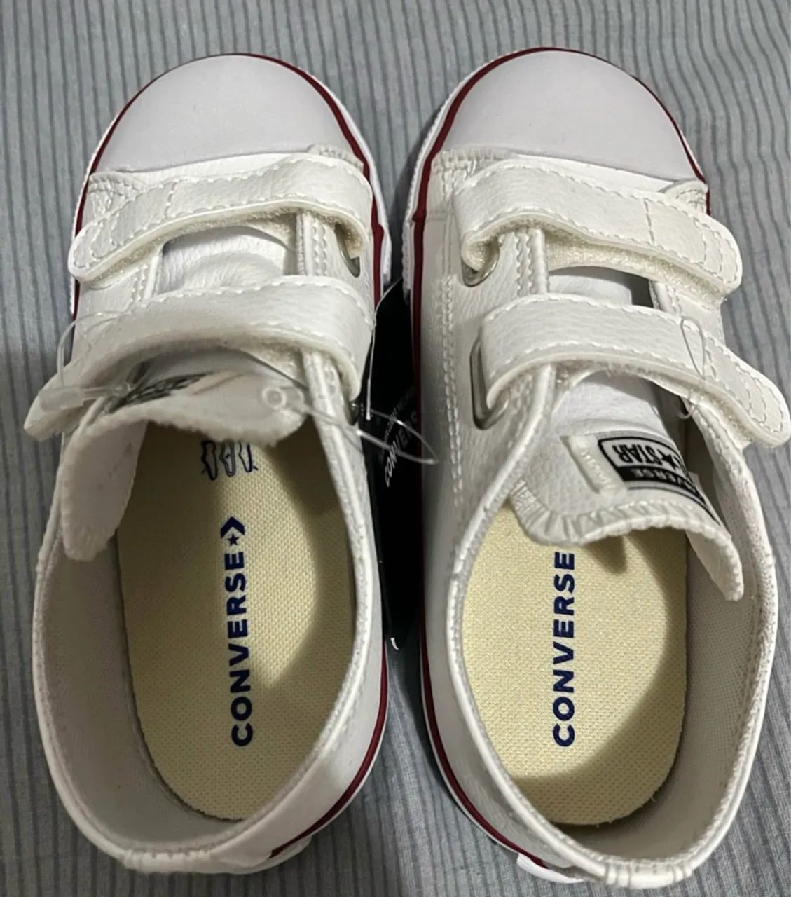 Tênis Converse Chuck Taylor All Star Branco Velcro Tênis Infantil