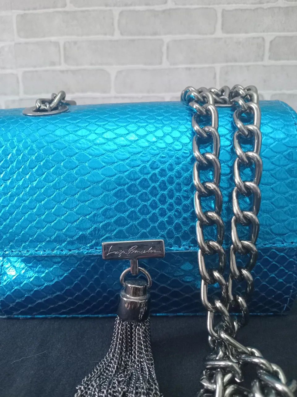 Bolsa Luiza Barcelos azul - Foto 5