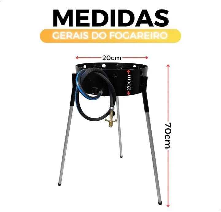 Fogareiro para chapa portátil  - Foto 5