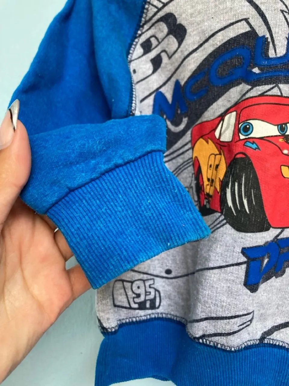 Moletom Infantil Azul do Carros, Tam 2 - Foto 5