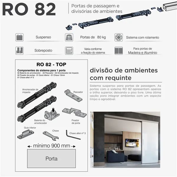 Sistema Deslizante Rometal Ro 82 Top - Foto 3