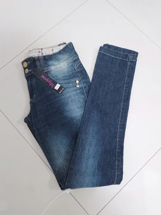 Calça Jeans Feminina Skinny Nova - Foto 5