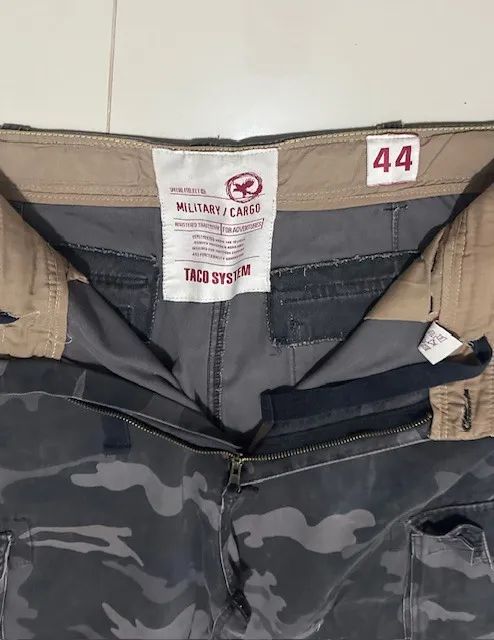 Calça Cargo Camuflada preta Taco brim original 44 - Foto 2