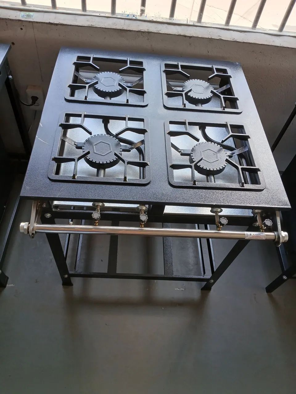 Fogão industrial 4 Bocas Alta Pressão 30x30 Colombo  - Foto 4