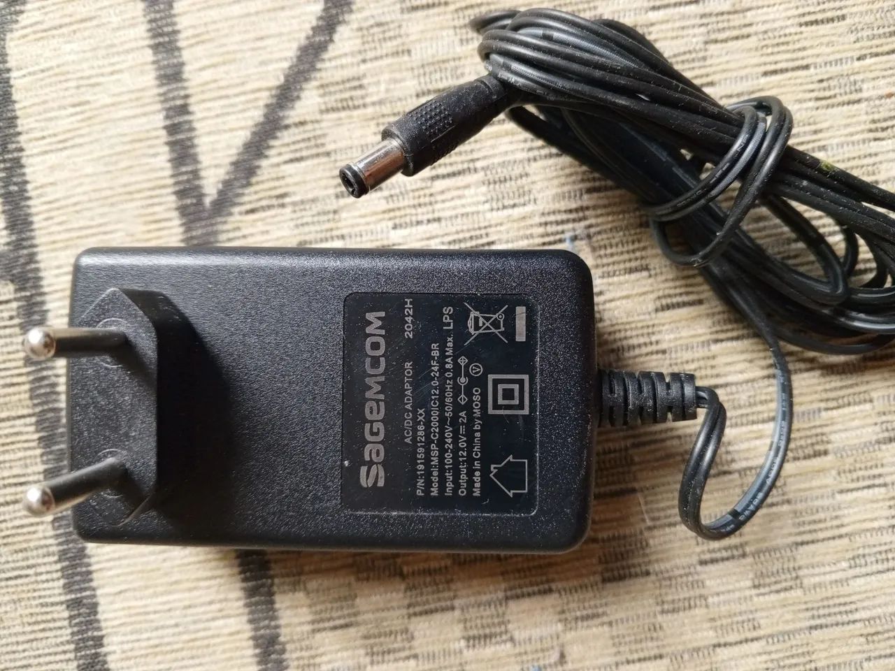 Fonte de Alimentação Sagemcom 12V 2A