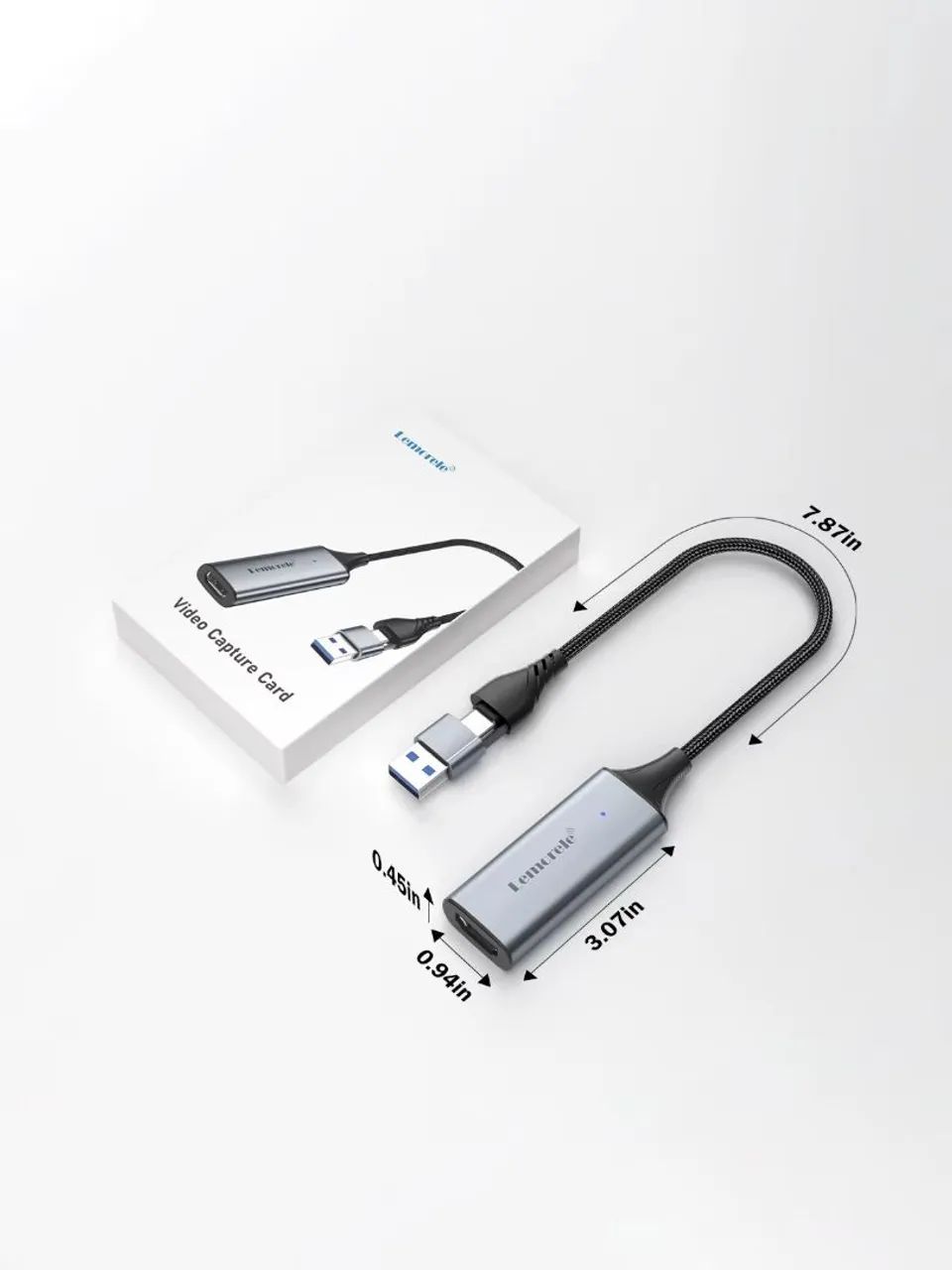 Placa de captura de vídeo compatível com HDMI, USB, Tipo C, PC, Switch, Xbox, PS4, PS5a - Foto 2