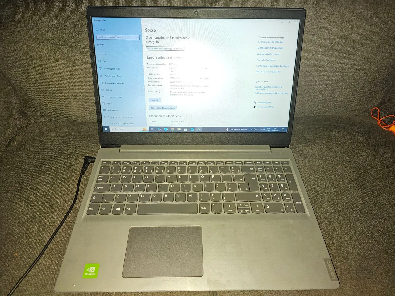 Notebook Lenovo ideapad