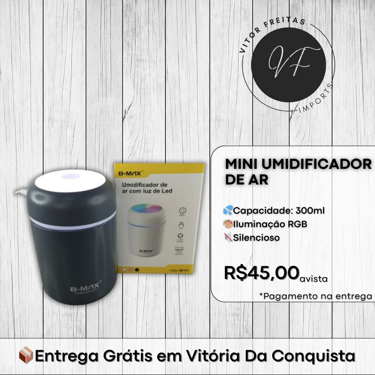 Mini Umidificador de Ar | Entrega Grátis
