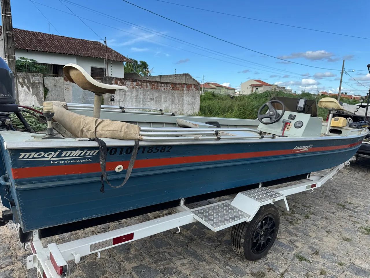 Lancha de alumínio Mogi Mirim Amazonas 600S, 6mts, plataformada, com motor Yamaha 40hp 4t - Foto 10